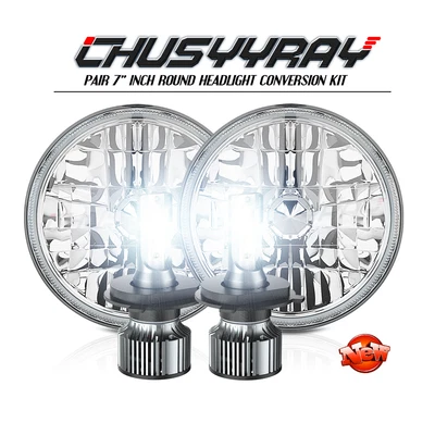 Faro LED redondo de 7 pulgadas haz alto-bajo para camioneta Chevy C10 C20 1975-1980 1942-60 Foto 1 de 4