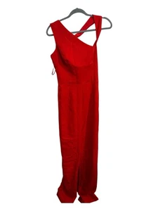 Chi Chi London Party Cocktail Dress Unused With Tags Size 14 Red - Picture 1 of 8
