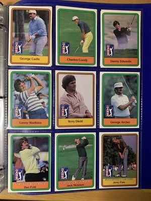 Juego de cartas Donruss PGA Tour 1981 completo (66) en carpeta Nicklaus/Watson RC CASI NUEVO-COMO NUEVO+ Foto 1 de 4