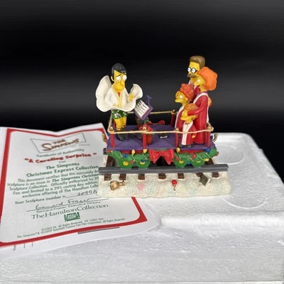 Simpsons Christmas Express Train "A Caroling Surprise" Hamilton 2095A - Bild 1 von 4