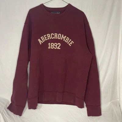Sudadera DE COLECCIÓN Abercrombie & Fitch Para Hombres XL Pullover Polar Cuello Redondo Foto 1 de 4