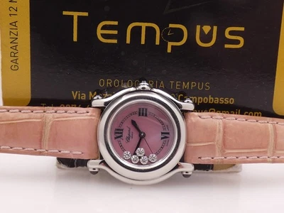 CHOPARD HAPPY SPORT LADY MOP&"HAPPY" FLOATING DIAMONDS DIAL  27/8245-23 OROLOGIO - Bild 1 von 4