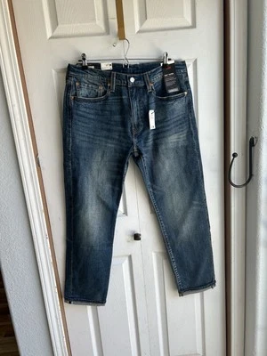NWT Levi’s Premium 502 Taper Blue Selvedge Denim Jeans Japan $128 33 x 34 - Image 1 of 4