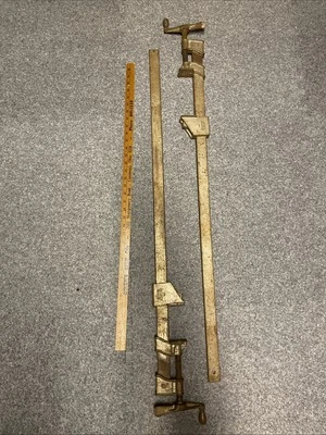 PAR DE ABRAZADERAS DE BARRA DE ALTA RESISTENCIA JORGENSEN BONITAS DE COLECCIÓN - HECHAS EN EE. UU. Foto 1 de 4