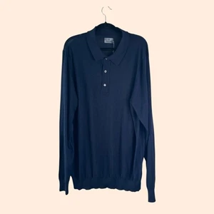 G/FORE Knit Long Sleeve Polo Shirt - Picture 1 of 8