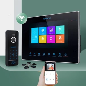 HOMSECUR WLAN Video Türsprechanlage Türklingel Kartenzugang Wasserdicht Auto Fot - Picture 1 of 10