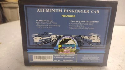 M.T.H. ~ 20-80001b2F Canadian Pacific vista dome 60' aluminum passenger car - Image 1 of 2