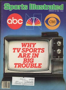 SPORTS ILLUSTRATED February 24, 1986 Why TV Sports Are In Big Trouble FREE S&H - Picture 1 of 1