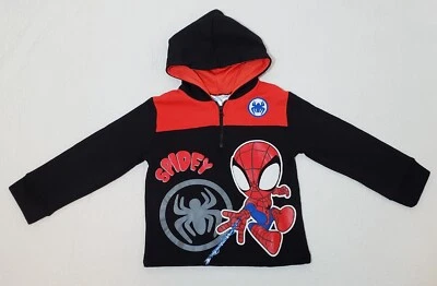 Толстовка с капюшоном на молнии Marvel Spidey and His Amazing Friends четверть доллара для мальчиков/девочек размер 6 - Изображение 1 из 3