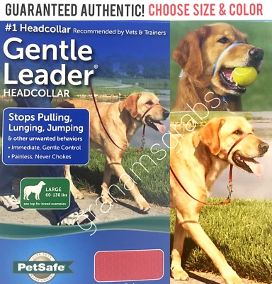 PetSafe GENTLE LEADER Quick Release NO PULL Dog HeadCollar CHOOSE SIZE & COLOR - Image 1 of 4