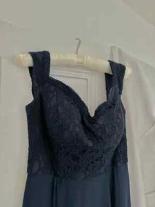 D'ZAGE Bridesmaid/Prom Dress - Navy - US 8 (UK 10) - New with tags - Picture 1 of 6
