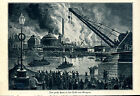 Glasgow -- Das große Feuer in den Docks von Glasgow - Zeitungsausschnitt 1903