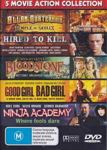 QUATERMAIN / HIRED TO KILL / BLOODSTONE DVD Region Free - PAL New SirH70 - Picture 1 of 2