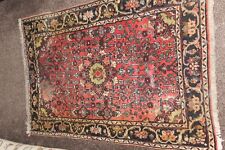 A Vintage Afsher Bijar rug size approx 42in x 29in.