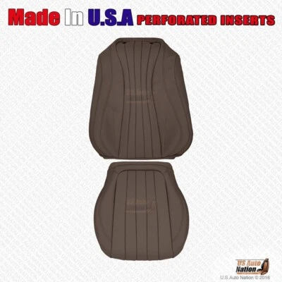 2017 2018 Mercedes Benz E300 Driver Bottom & Top Perforated Seat Cover Nut Brown Foto 1 de 4