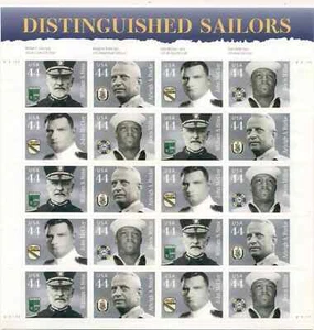 US SHEET 2010 DISTINGUISHED SAILORS SCOTT #4440-4443 - Picture 1 of 3
