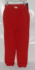 Polo Ralph Lauren Size 8 Small Red Color White Drawstring Joggers - Picture 1 of 7