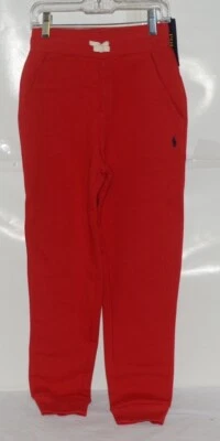 Pantalones de chándal Polo Ralph Lauren talla 8 pequeños color rojo blanco con cordón Foto 1 de 4