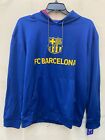 Icon Sports Fc Navy/Yellow Barcelona  Pullover Hoodie Men's Size L New