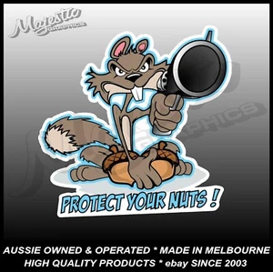 PROTECT YOUR NUTS - 120mm x 115mm - Decal / Sticker - Picture 1 of 1