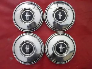 VINTAGE NOS 1968-70 FORD 429 MUSTANG GT DOG DISH POVERTY HUBCAPS WHEEL COVERS - Picture 1 of 7