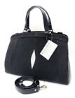 Genuine Real Stingray Skin Leather Black Handbag Crossbody Tote Strap Bag