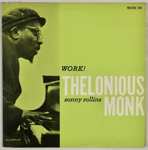 THELONIOUS MONK: Work! US Prestige 7169 RVG Jazz Vinyl LP Sonny Rollins - Picture 1 of 6
