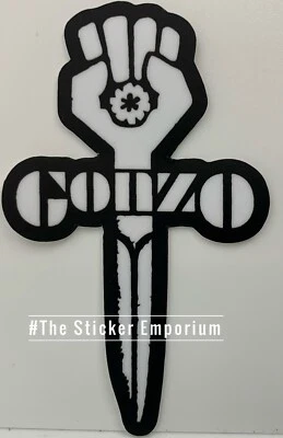 THE STICKER EMPORIUM Hunter S Thompson Gonzo Sticker ~ Water Bottle ~ Laptop ~ Tumbler ~ Car Decal