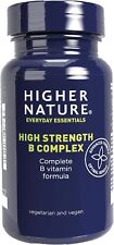 Higher Nature High Strength B Complex 90 Capsules Complete B vitamin Formula
