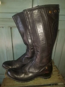 Like New Buttero Motorcycle Boots Italian Leather 38 8 Moto Speed Racer DESIGNER - Picture 1 of 10