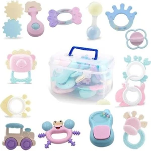 Bébé Premier Hochet de Dentition Jouets Cadeau Ensemble 14PCS Bébé Nourrisson - Imagen 1 de 5