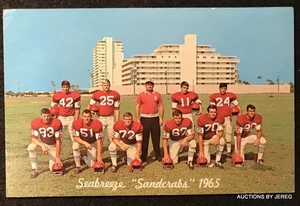 SEABREEZE "SUNCRABS" 1965 FOOTBALL TEAM, SEABREEZE, FL - Picture 1 of 2