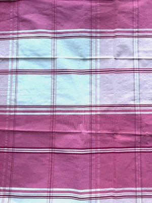 Thibaut New England Plaid Pink India  Designer Fabric Remnant - Image 1 of 3