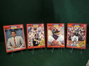 NFL pro set 1990 Announcer Lot - Saunders, Bradshaw, Theismann, Namath - Picture 1 of 6