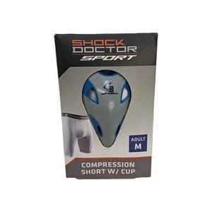 Shock Doctor Sport Athletic Adult Compression Shorts w/ Protective Cup 31”-37” - Picture 1 of 6