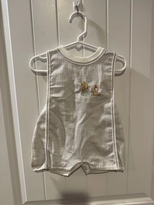 Jersey Peter Rabbit acolchado vintage años 70 de Beatrix Potter talla 12 m RARO Foto 1 de 4