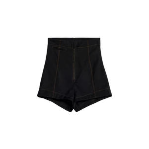 (W) Jacquemus Le Short Areia High Waisted Mini Shorts Black - Picture 1 of 2