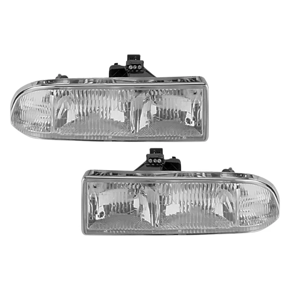 For Chevy S10 98-04 Dorman Driver & Passenger Side Replacement Headlight Set - Imagem 1 de 1
