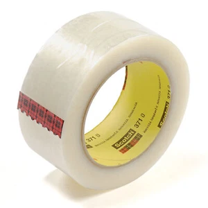 3M 371 Carton Sealing Tape 1.8 Mil 2" x 110 Yds. Clear Lot of 36 - Picture 1 of 1