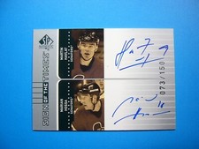 2001/02 UPPER DECK SIGN OF THE TIMES CARD #HH MARTIN HAVLAT MARIAN HOSSA NM AUTO