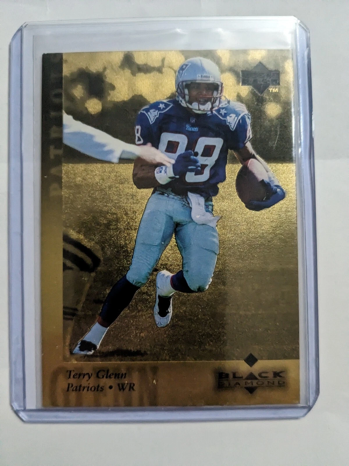 🏆 1997 Upper Deck Black Diamond Gold TERRY GLENN #79 NEW ENGLAND PATRIOTS