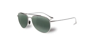 VUARNET Men's Sunglasses Swing Pilot VL1627 002 Silver Titanium 59mm - Picture 1 of 4