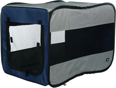 Trixie 39692 Mobile Kennel Twister S 45x45x64cm dunkelblau/grau Transporttasche - Bild 1 von 3