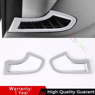 Para Acura TLX 2015-2022 Instrumento Plateado Mate L&R Salida de Aire Ventilación Marco Borde Foto 1 de 4