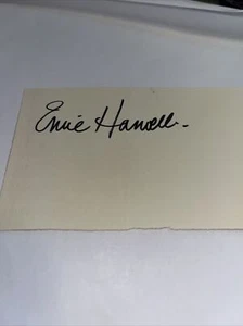 Ernie Harwell HOF Detroit Tigers carta indice firmata 3x5 - Foto 1 di 1