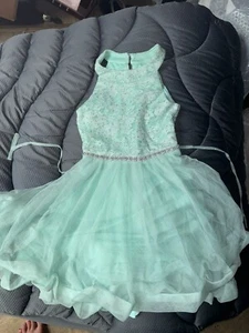 Speechless girls dress 7rhinestone aqua Mint Green bridal wedding prom - Picture 1 of 5