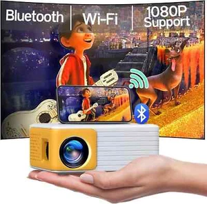 YOTON Mini Beamer, WiFi Bluetooth Projektor Full HD 1080P Unterstützt - Bild 1 von 14