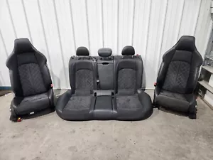 2017-2023 Audi S4 A4 Completo Pelle/Alcantara Sport Anteriore & Retro Seat Set - Foto 1 di 15