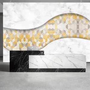 Vlies Fototapete Wandtapete Wandbilder Luxuriöse Moderne Marmormuster 11376 - Picture 1 of 4