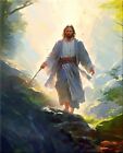 DIY Paint by Numbers Kit Acrylic Painting Home Decor Wall Art Jesus Walking